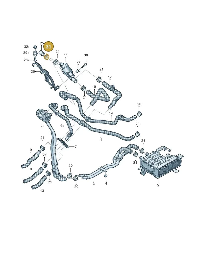 4N0121263J — Audi A8 (2017-2025) diagram 838121071, position 31