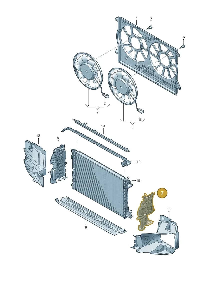 4N0121283BD — Audi A8 (2017-2025) diagram 838121920, position 7