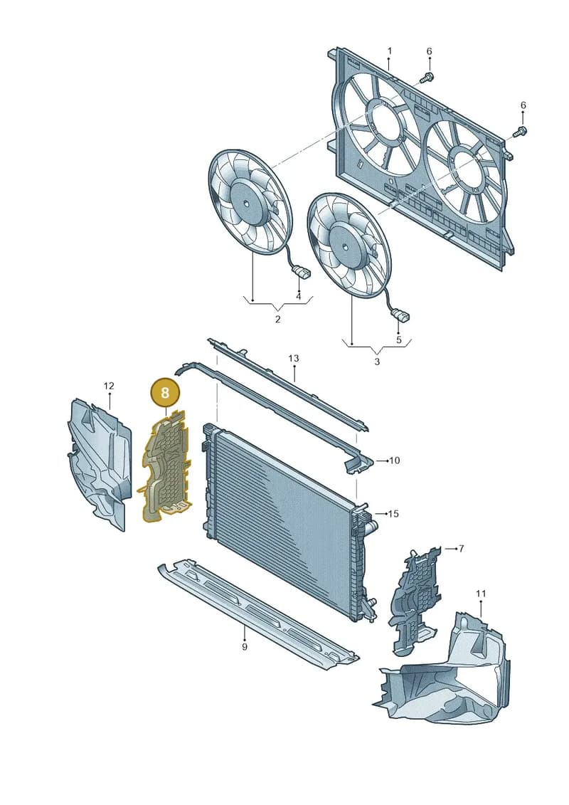 4N0121284BD — Audi A8 (2017-2025) diagram 838121920, position 8