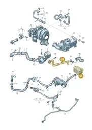 4N0121313B Audi Bracket for Additional Coolant Pump
