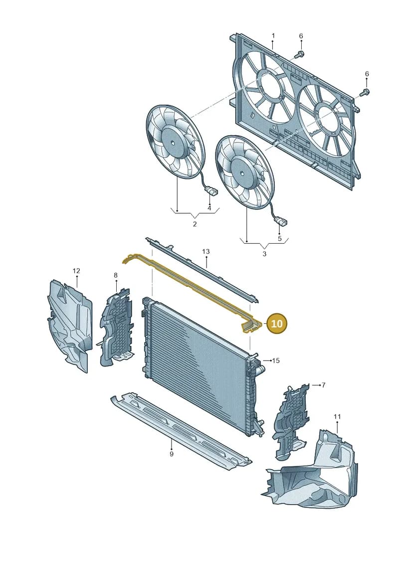 4N0121332G — Audi A8 (2017-2025) diagram 838121920, position 10