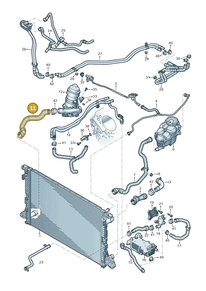 4N0122055A — Audi A8 (2017-2025) diagram 838121210, position 11