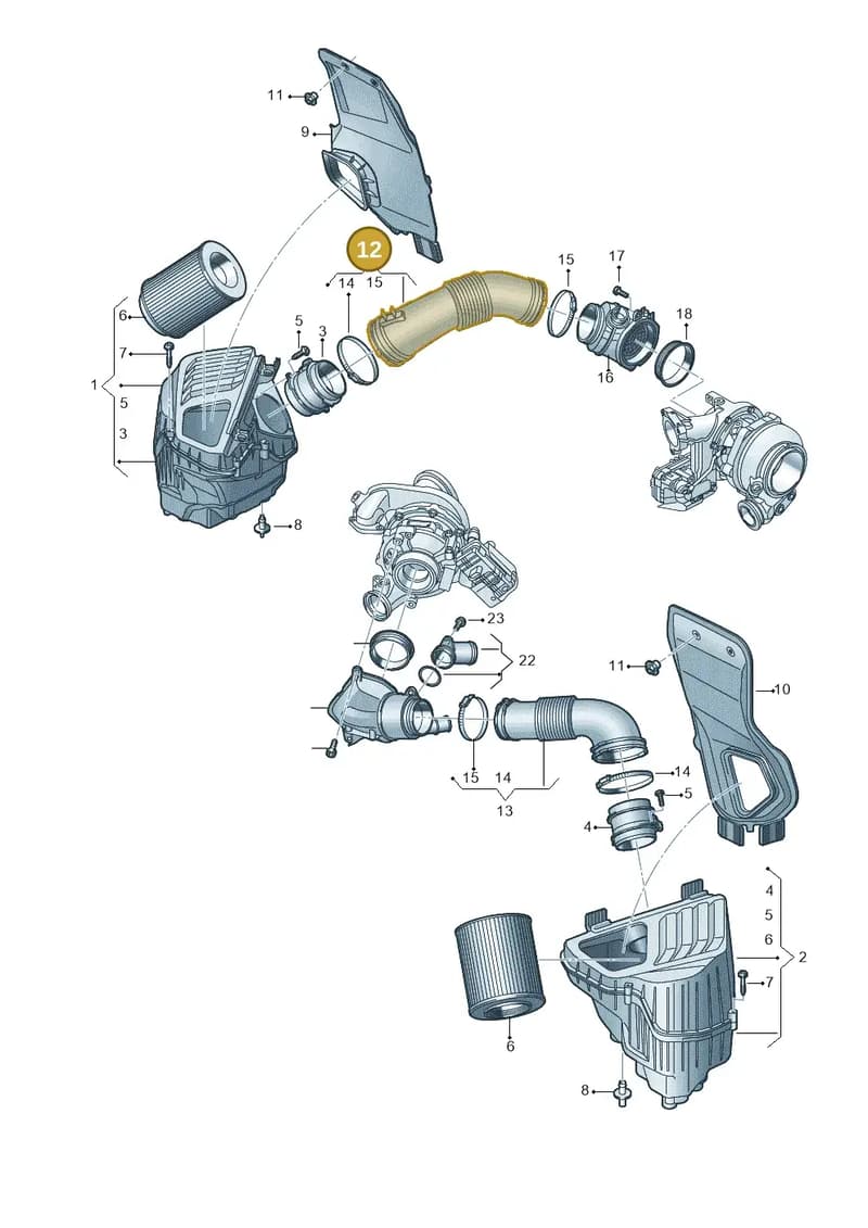 4N0129616T — Audi A8 (2017-2025) diagram 838129400, position 12