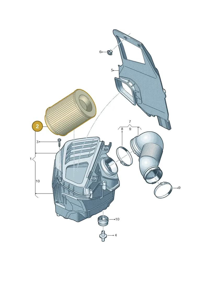 4N0129620C — Audi A8 (2017-2025) diagram 838133500, position 2