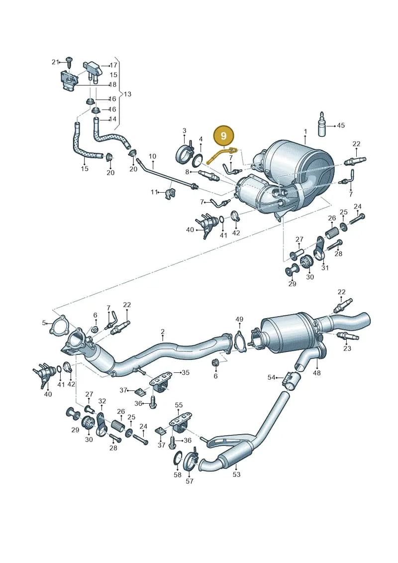 4N0131205AB — Audi Q5 (2016-2025) diagram 896253077, position 9