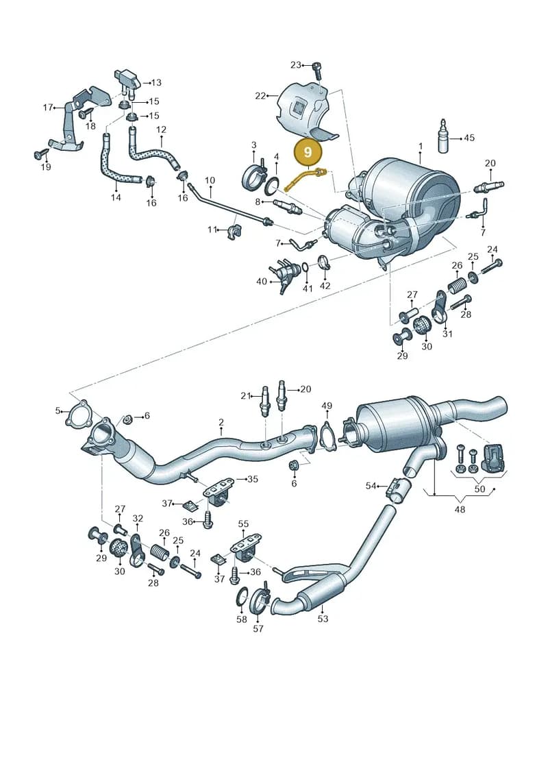 4N0131205E — Audi A8 (2017-2025) diagram 838253700, position 9