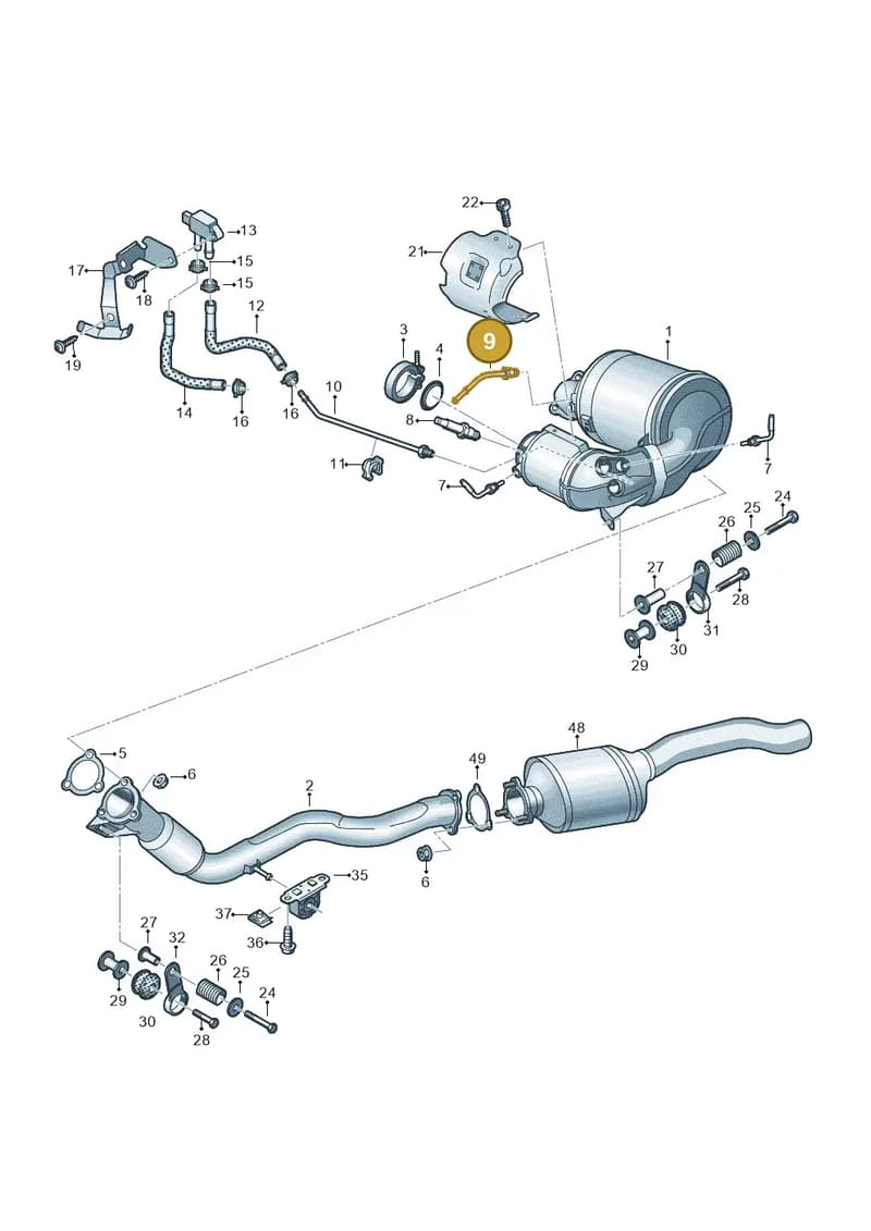 4N0131205E — Audi A8 (2017-2025) diagram 838253710, position 9
