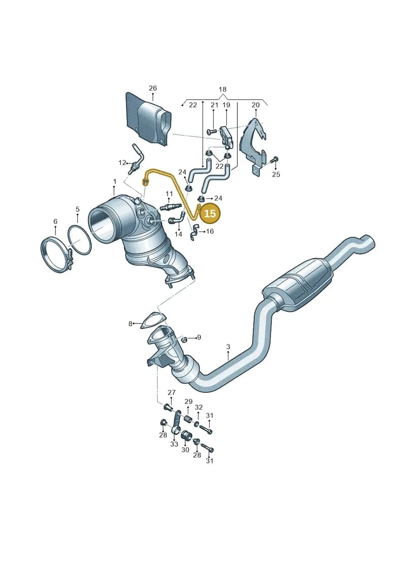 4N0131205S — Audi RS6 Avant (2019-2025) diagram 838253500, position 15