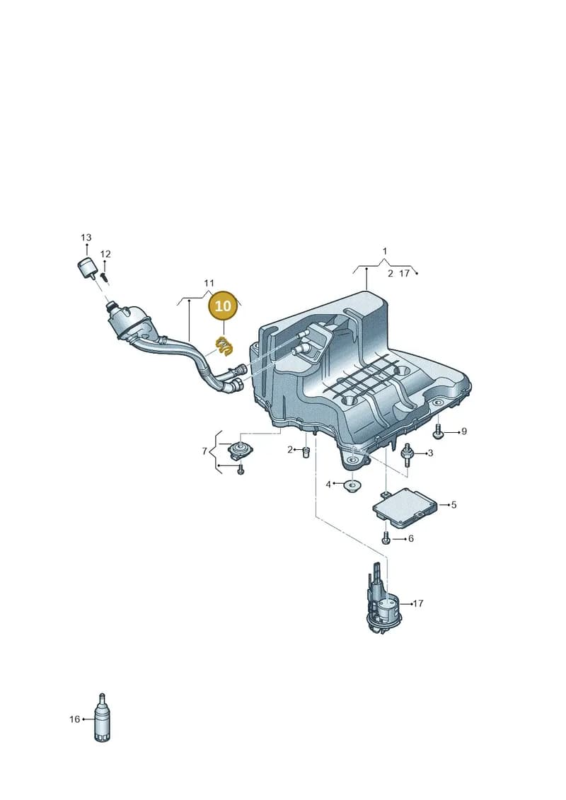 4N0131694 — Audi A8 (2017-2025) diagram 838201400, position 10