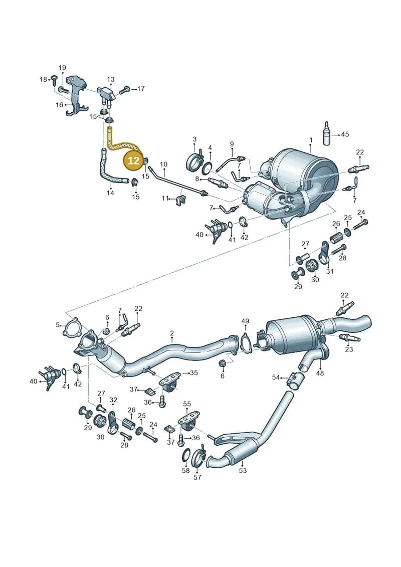 4N0131850AD — Audi A8 (2017-2025) diagram 838253760, position 12