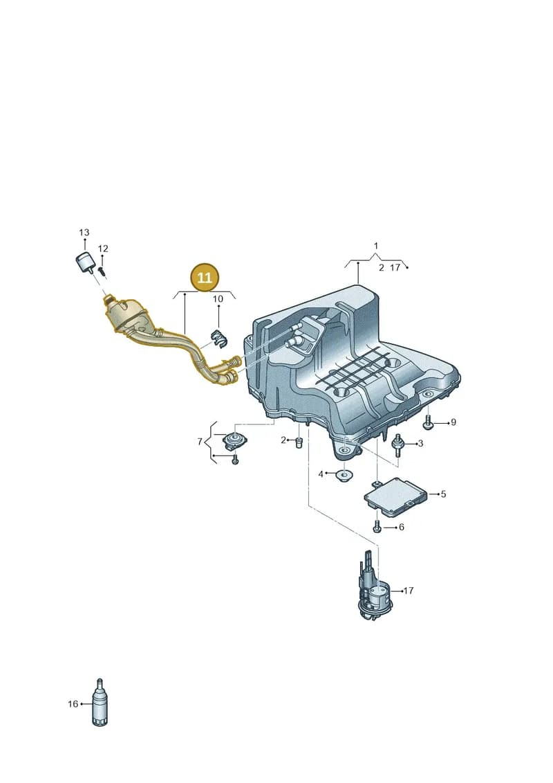 4N0131963D — Audi A8 (2017-2025) diagram 838201400, position 11