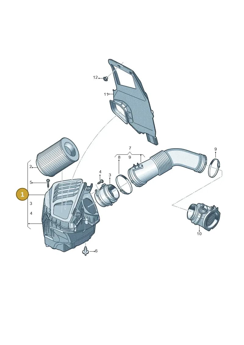 4N0133824AA — Audi A8 (2017-2025) diagram 838129300, position 1