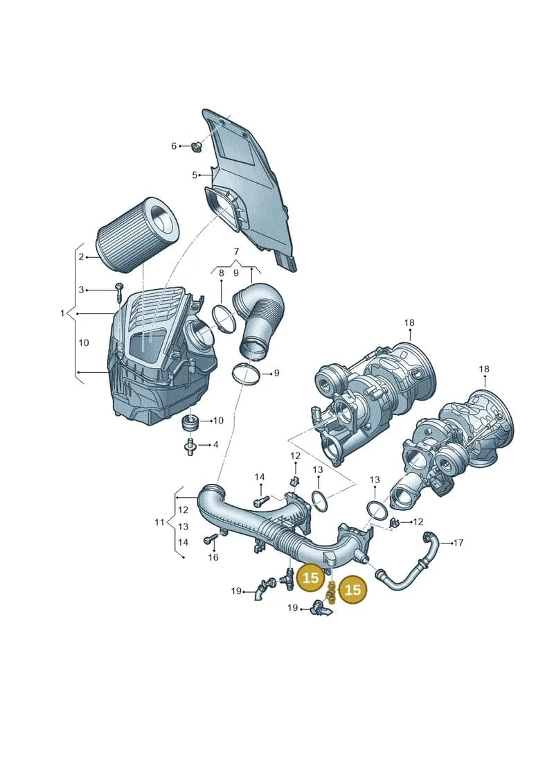 4N0133824AC — Audi A8 (2017-2025) diagram 838133080, position 15