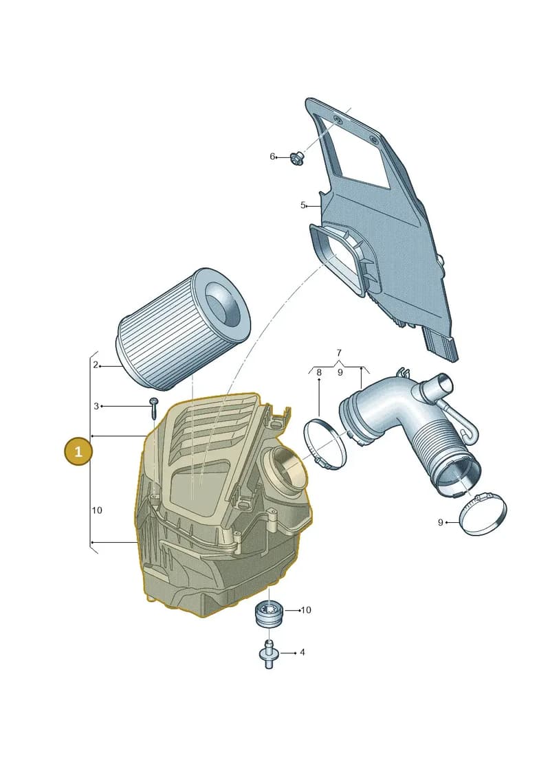 4N0133824AC — Audi A8 (2017-2025) diagram 838133000, position 1