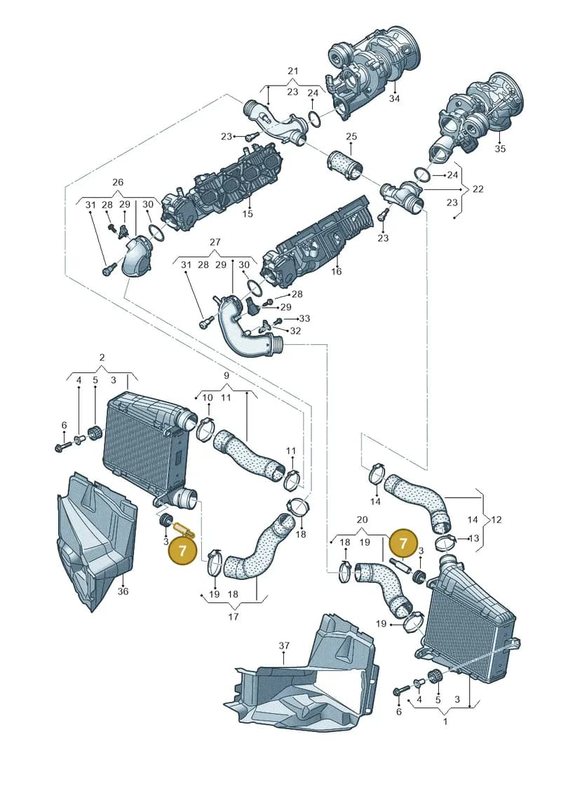 4N0145124A — Audi A8 (2017-2025) diagram 838145550, position 7