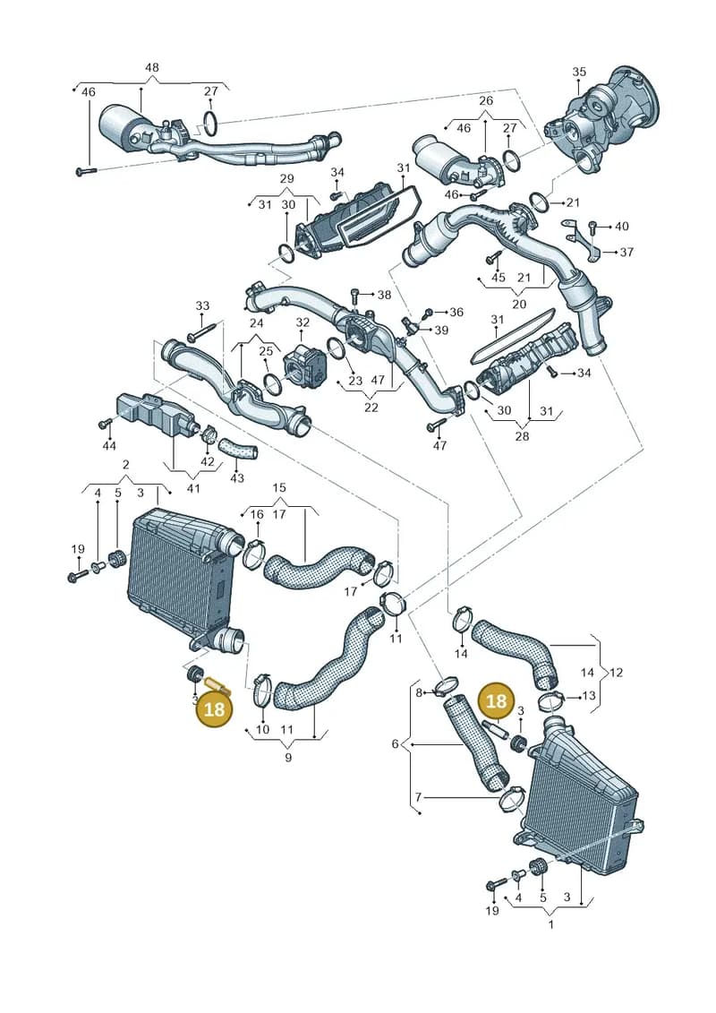 4N0145124A — Audi A8 (2017-2025) diagram 838145500, position 18
