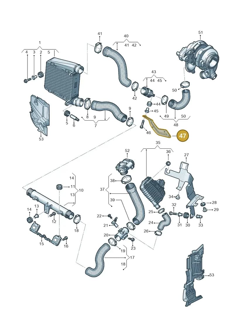 4N0145491D — Audi A8 (2017-2025) diagram 838145580, position 47