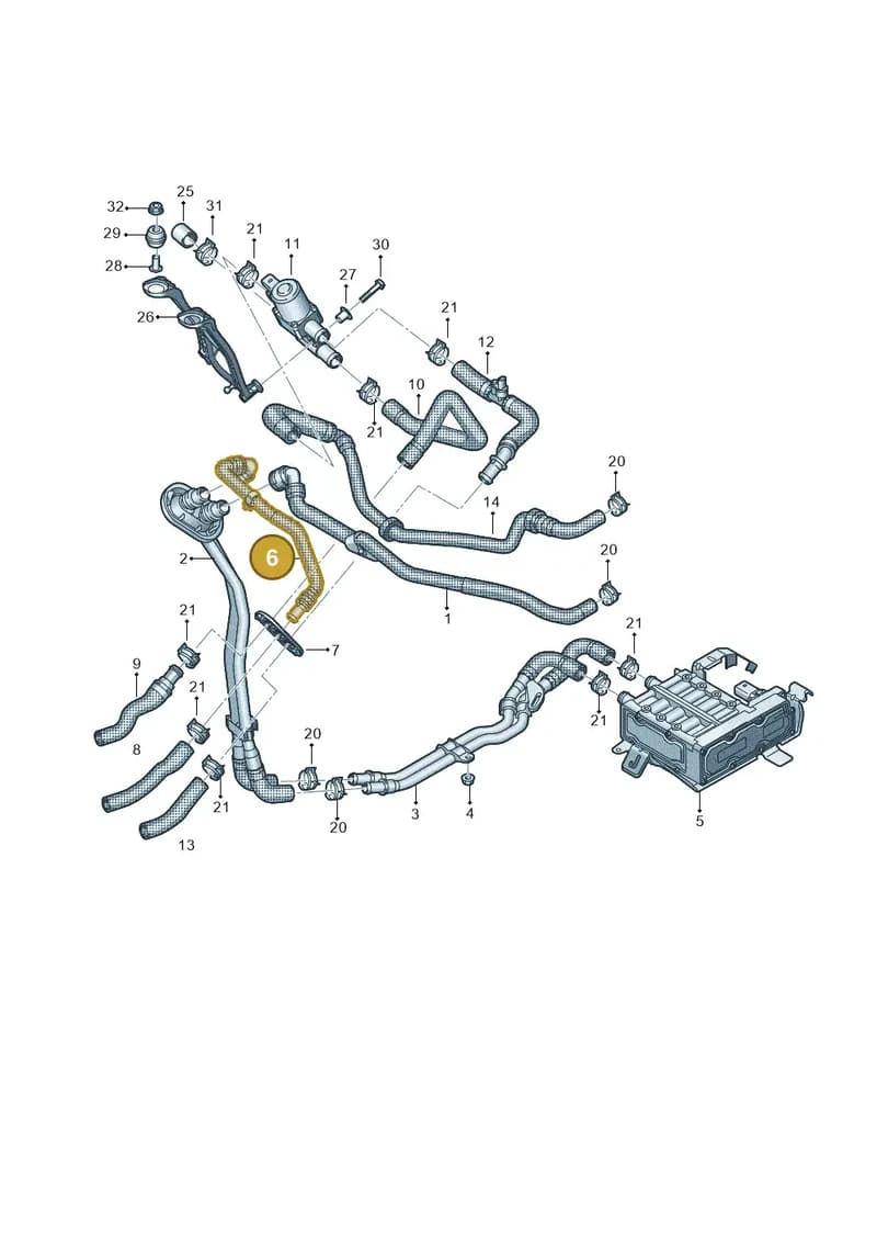 4N0145515A — Audi A8 (2017-2025) diagram 838121071, position 6