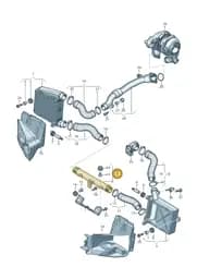 4N0145673Q Audi Pressure Pipe