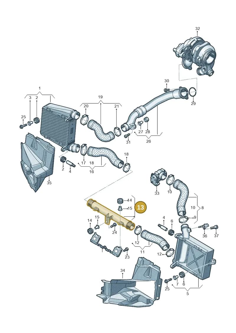 4N0145673Q — Audi A8 (2017-2025) diagram 838145600, position 13