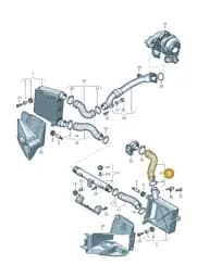 4N0145737P Audi Pressure Hose