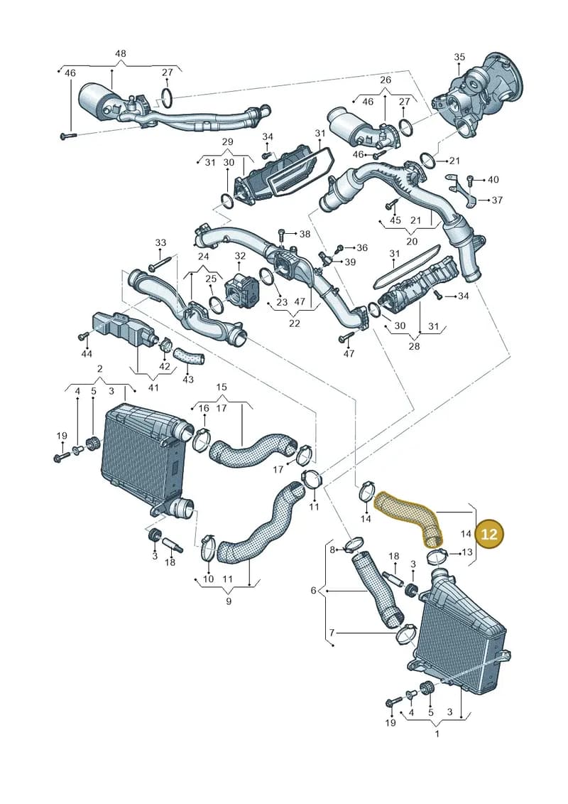 4N0145737Q — Audi A8 (2017-2025) diagram 838145500, position 12