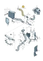 4N0145738P Audi Pressure Hose