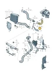 4N0145738R Audi Pressure Hose
