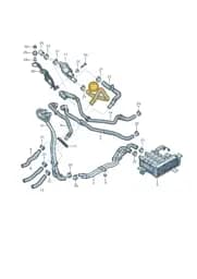 4N0145804A Audi Additional Cooler for Coolant