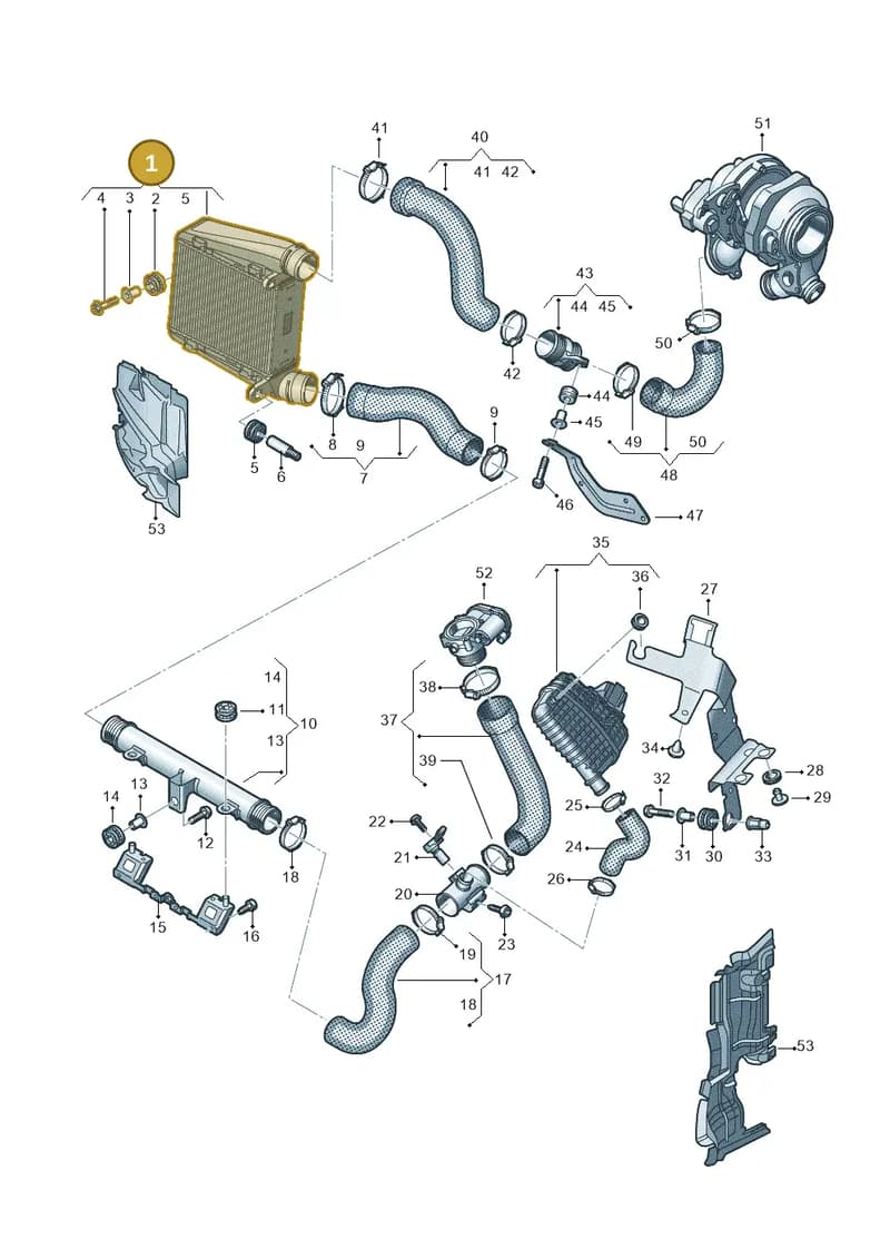 4N0145806J — Audi A8 (2017-2025) diagram 838145580, position 1