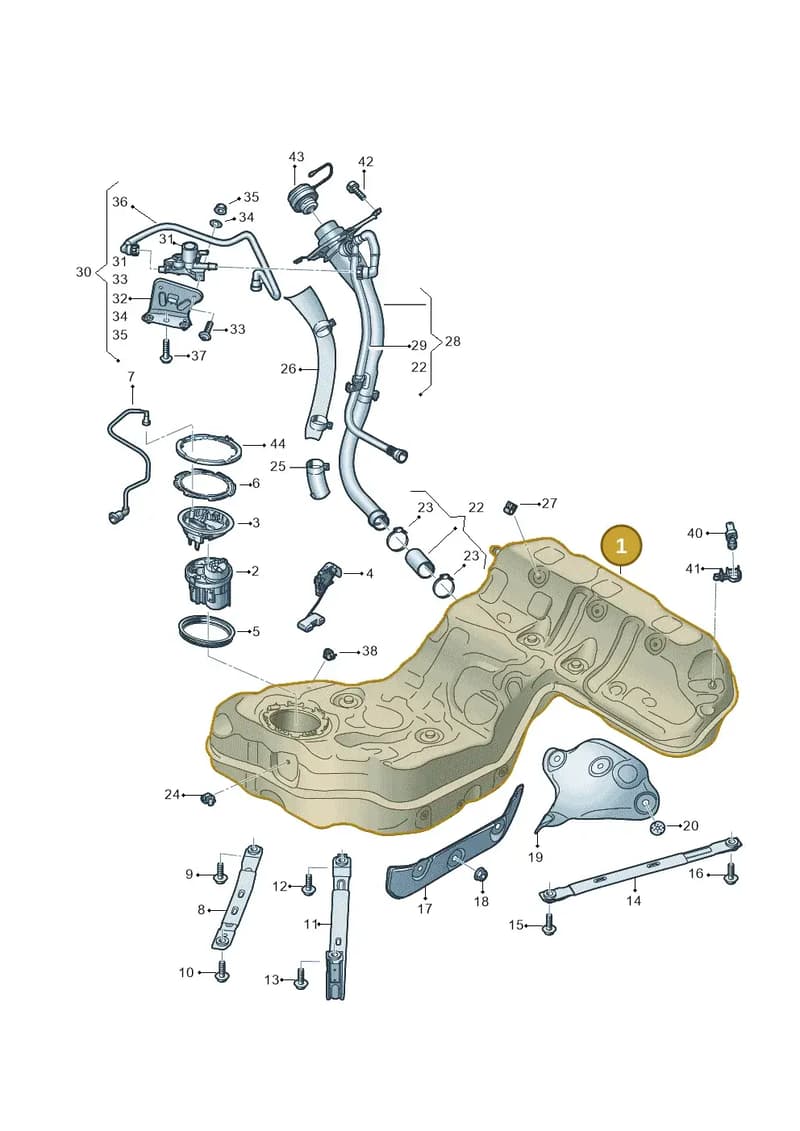 4N0201075CG — Audi A8 (2017-2025) diagram 838201030, position 1