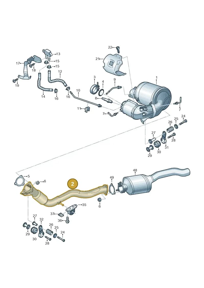 4N0253350AE — Audi A8 (2017-2025) diagram 838253710, position 2