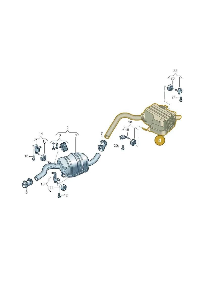 4N0253609M — Audi A8 (2017-2025) diagram 838253940, position 4
