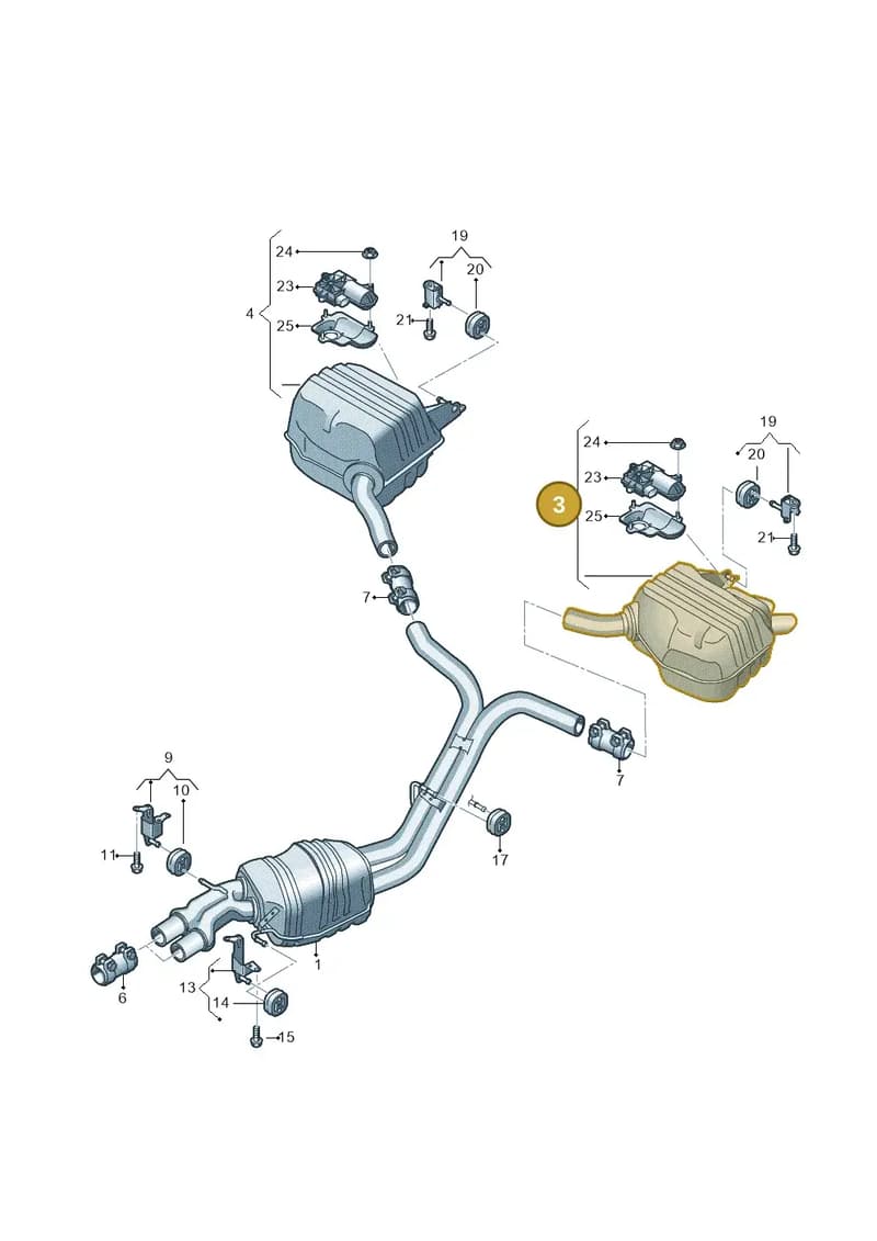 4N0253609N — Audi A8 (2017-2025) diagram 838253840, position 3