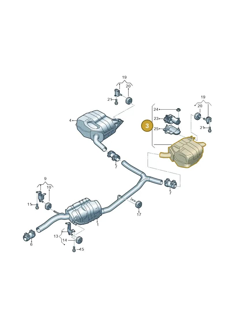 4N0253609S — Audi A8 (2017-2025) diagram 838253850, position 3