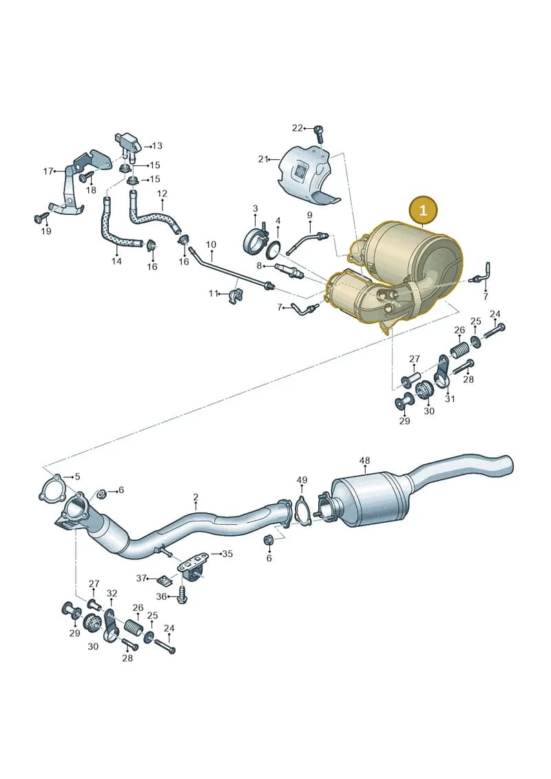 4N0254750T — Audi A8 (2017-2025) diagram 838253710, position 1