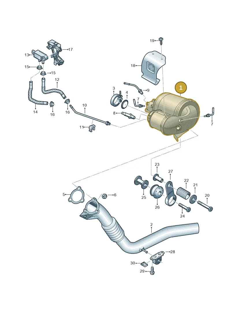 4N0254750T — Audi A6 (2018-2025) diagram 435253710, position 1