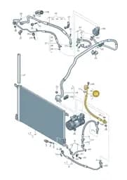 4N0260707K Audi Refrigerant Line
