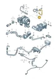 4N0265235H Audi Coolant Pipe