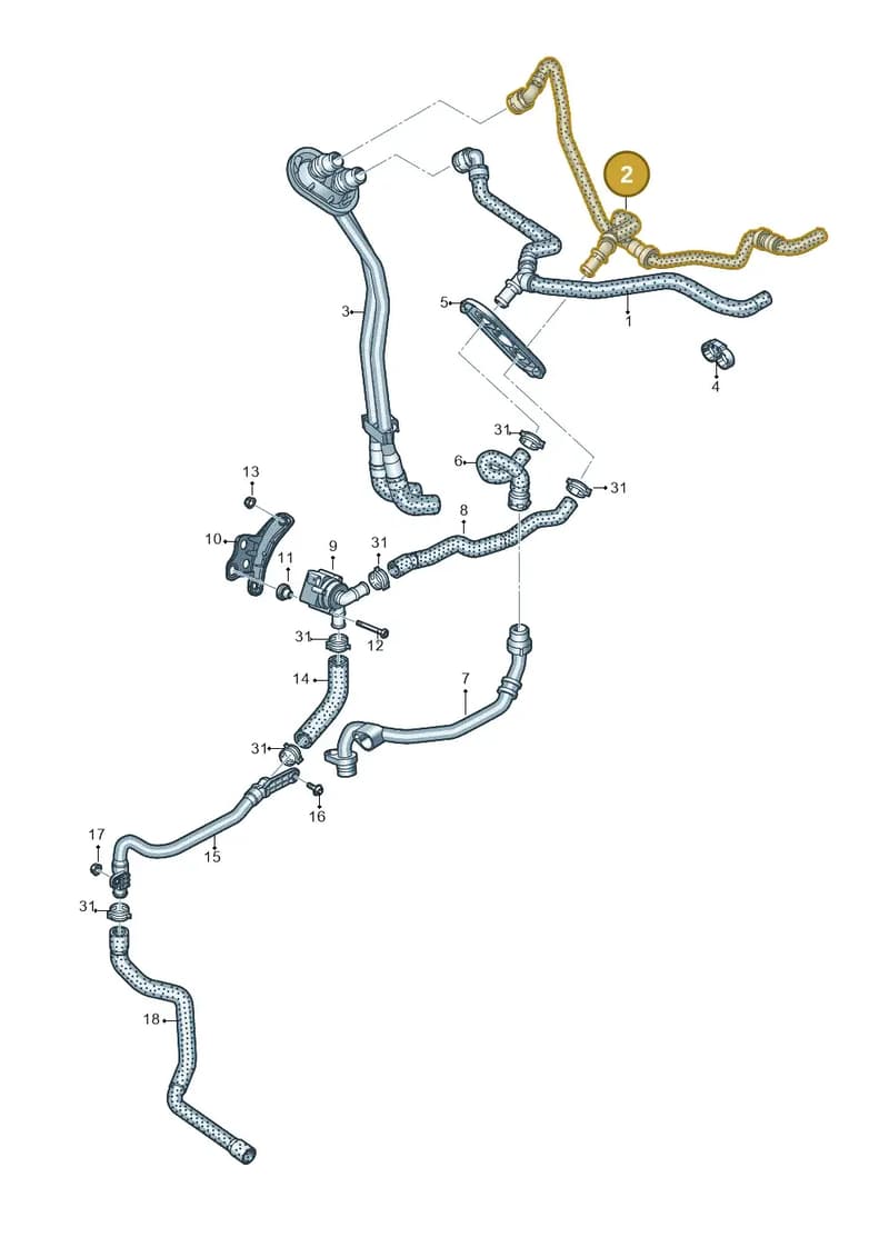 4N0265347C — Audi A8 (2017-2025) diagram 838121040, position 2