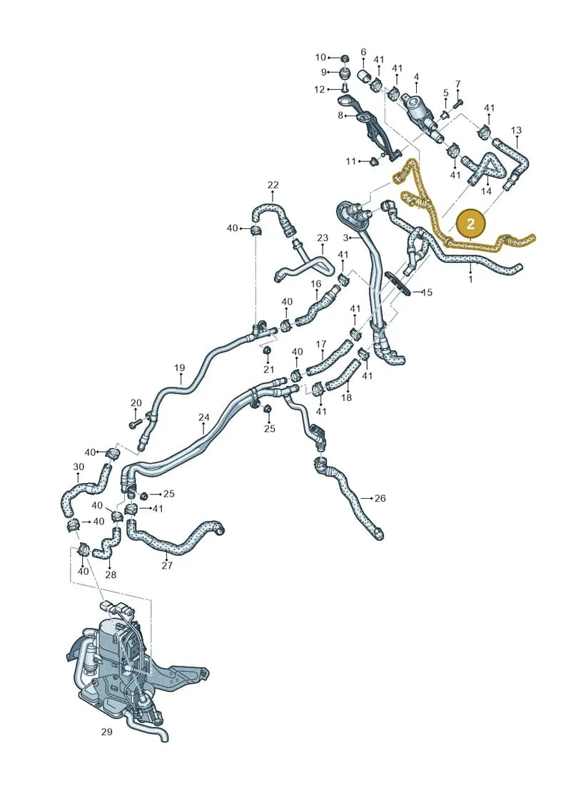 4N0265347C — Audi A8 (2017-2025) diagram 838121080, position 2