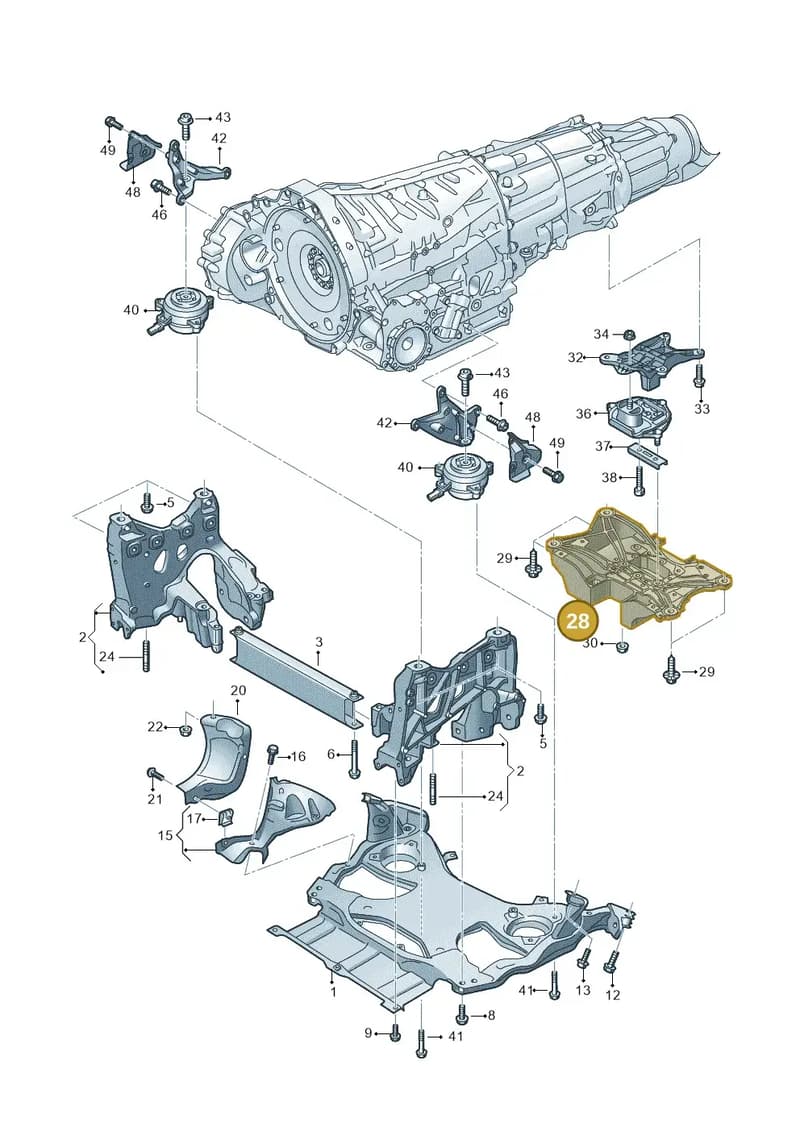4N0399262D — Audi A8 (2017-2025) diagram 838399400, position 28