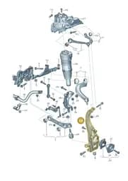 4N0407254B Audi Wheel Bearing Housing