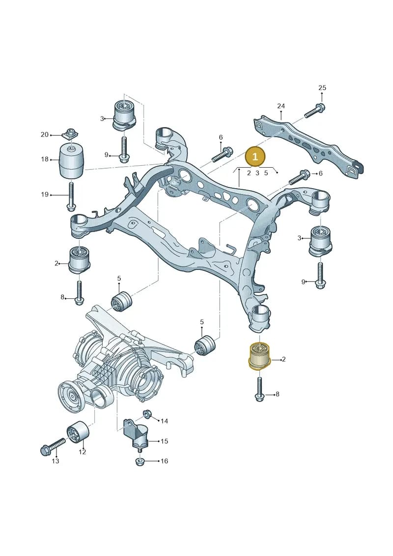 4N0505235BB — Audi A8 (2017-2025) diagram 896505100, position 1