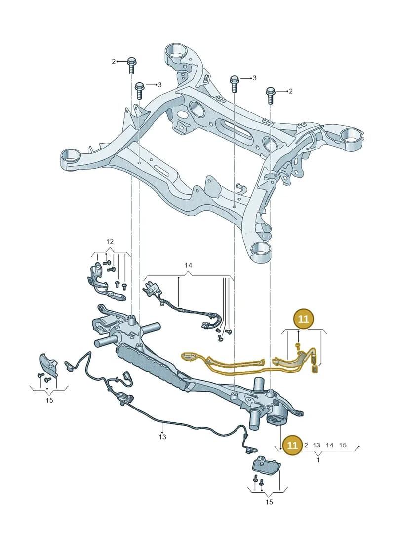 4N0511633 — Audi A8 (2017-2025) diagram 838505150, position 11