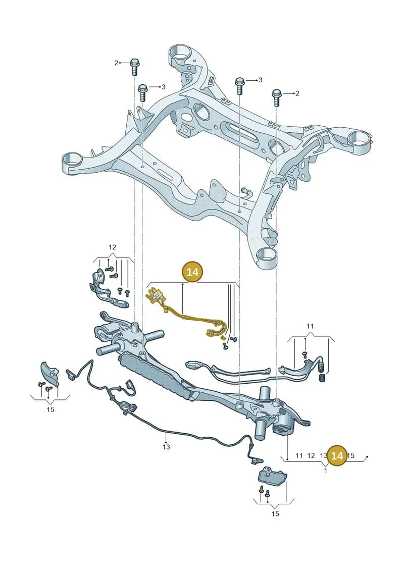 4N0511637B — Audi A8 (2017-2025) diagram 838505150, position 14