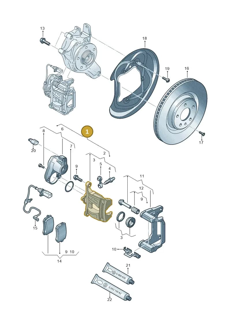 4N0615403FQC8 — Audi A6 (2018-2025) diagram 849615600, position 1