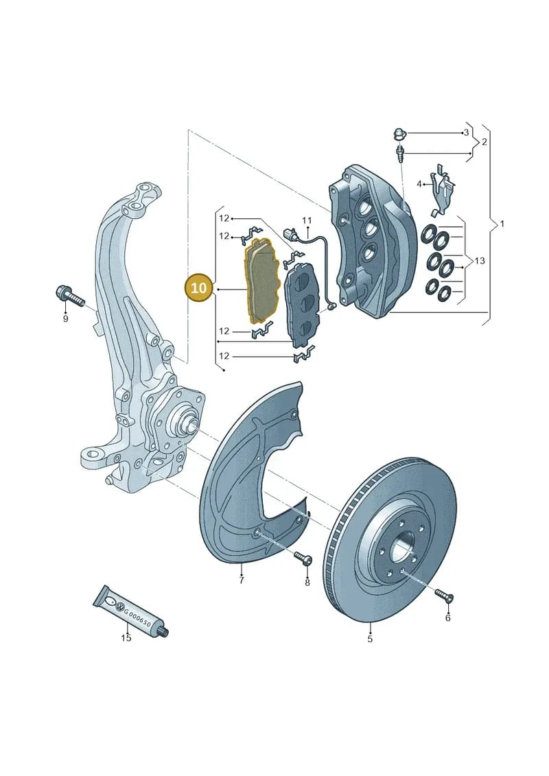 4N0698151L — Audi A8 (2017-2025) diagram 859615400, position 10