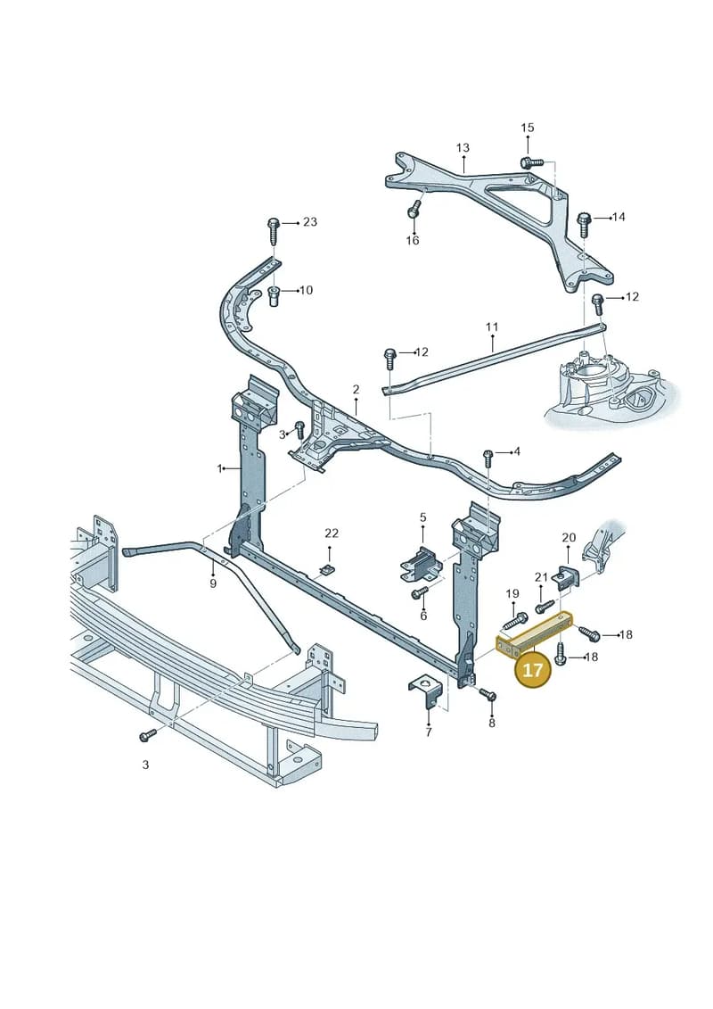 4N0806064D — Audi A8 (2017-2025) diagram 838805000, position 17