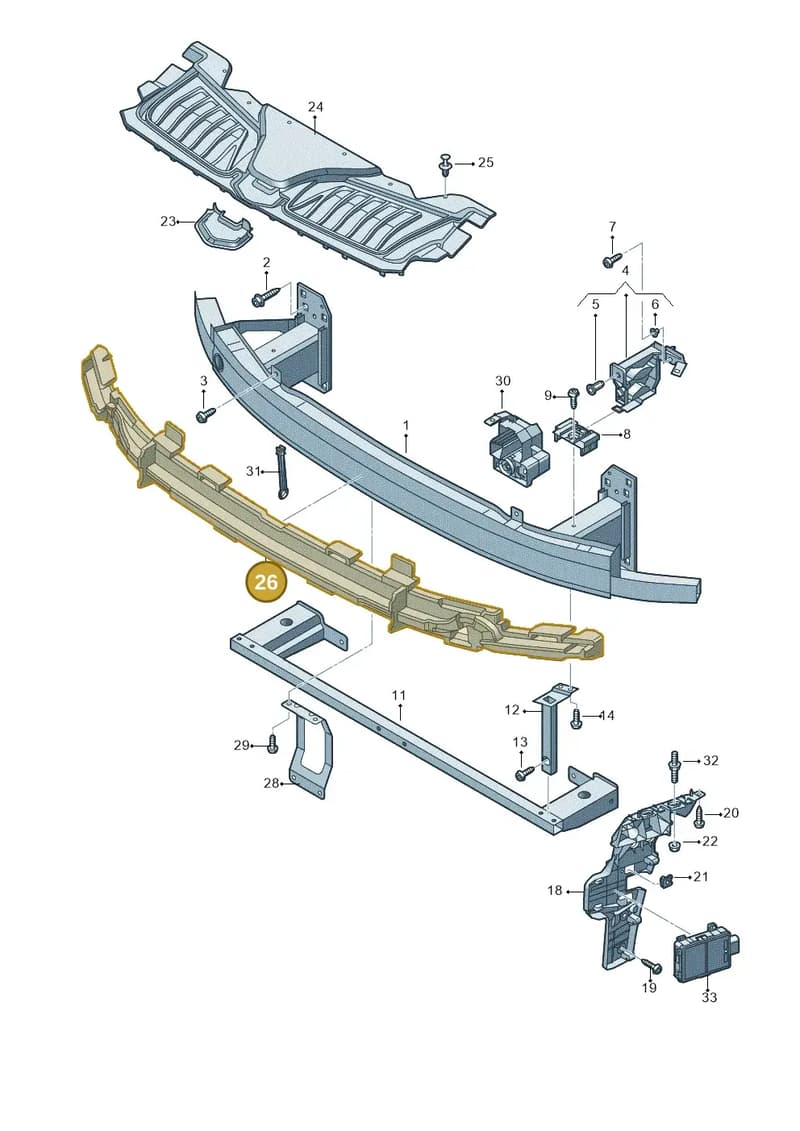 4N0807694G — Audi A8 (2017-2025) diagram 838807000, position 26